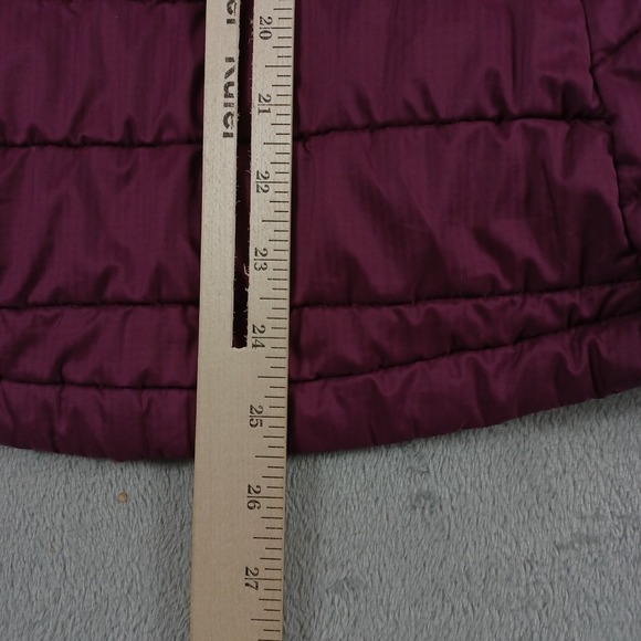 Icebreaker Jacket Womens Small Purple Puffer Hooded Outdoor Damaged - Picture 8 of 9